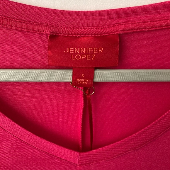Jennifer Lopez Pink Long Sleeves Top Small/Medium BNWT - Picture 3 of 9